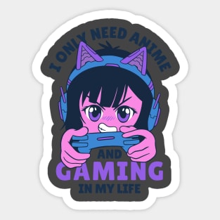 Gaming and Anime Sticker